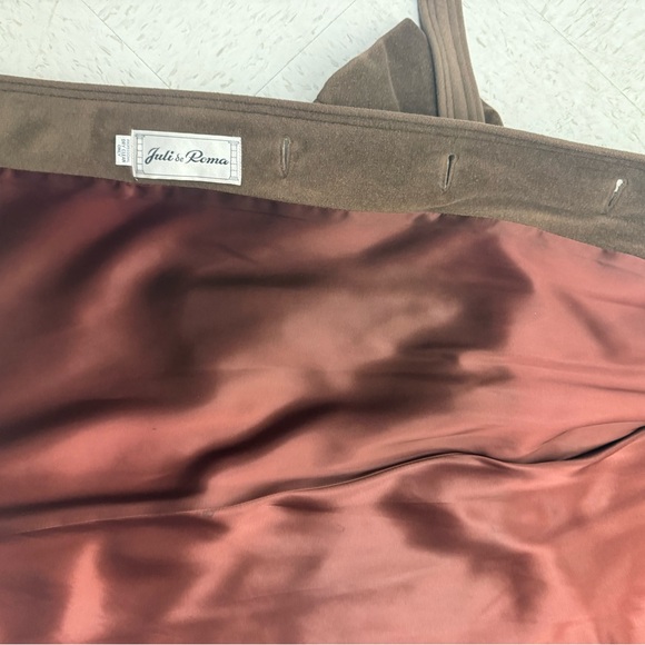 Vintage 1960s/ 1970s Julie de Roma Brown Belted Cashmere Blend Coat USA Made M/L - Picture 12 of 16
